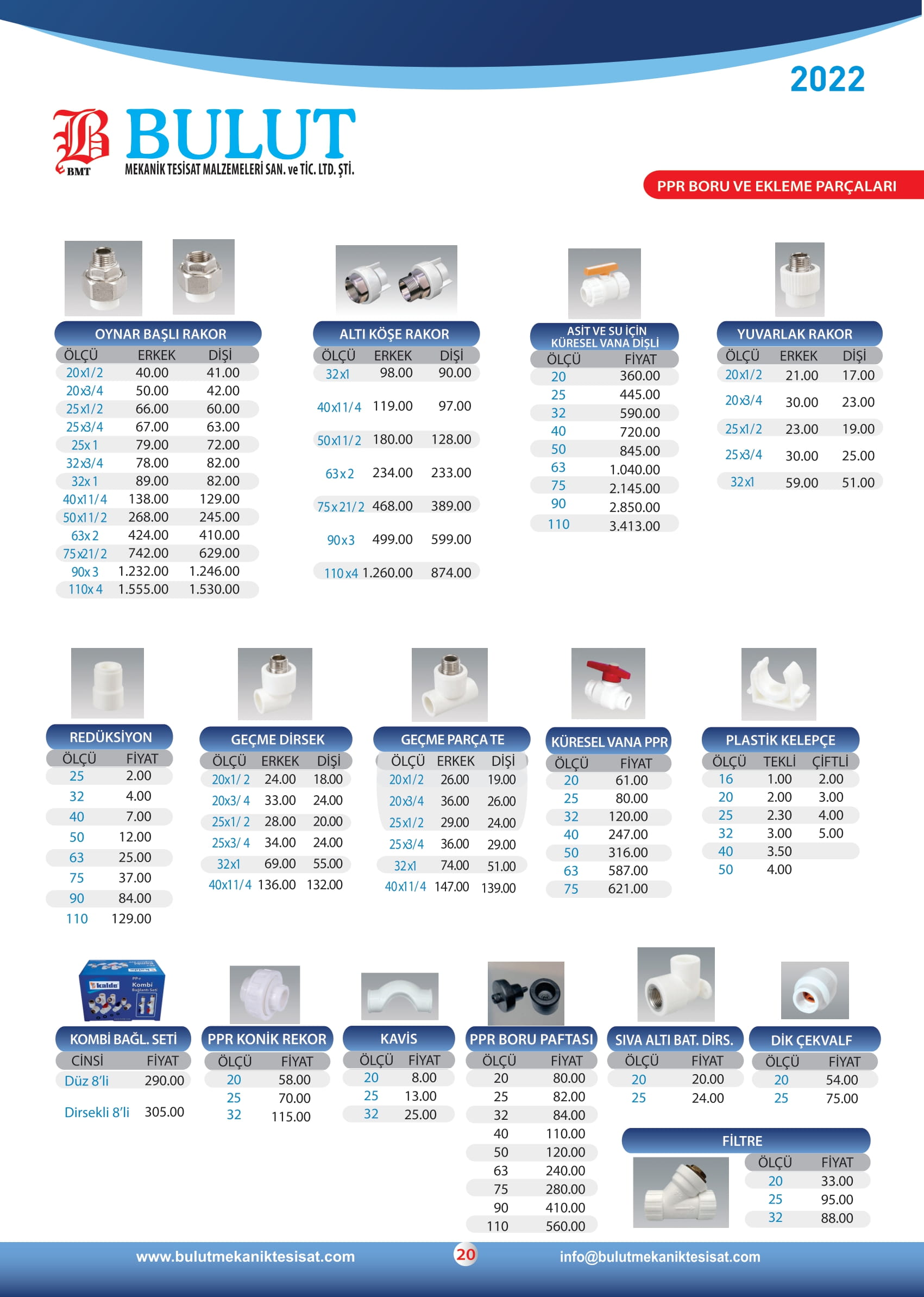 PPR Boru ve Ekleme Parçaları